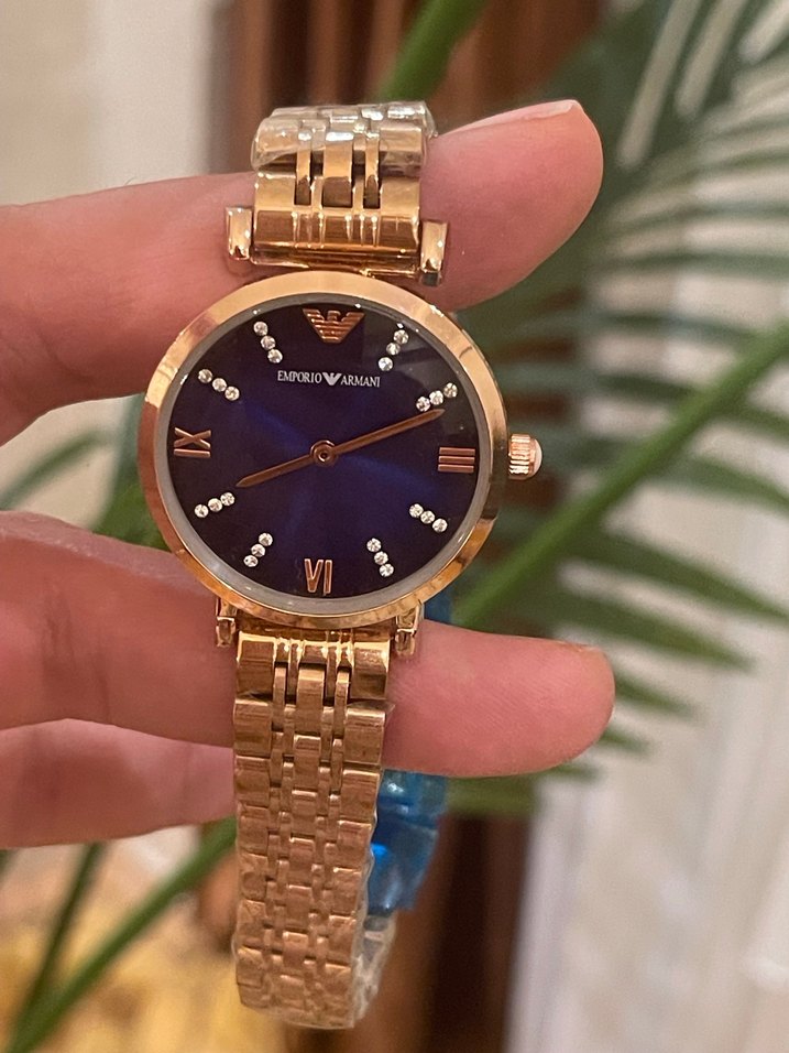 Roz Renkli Zincir Detaylı Kadın Kol Saati - Görsel 2