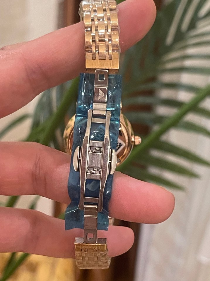 Roz Renkli Zincir Detaylı Kadın Kol Saati - Görsel 3