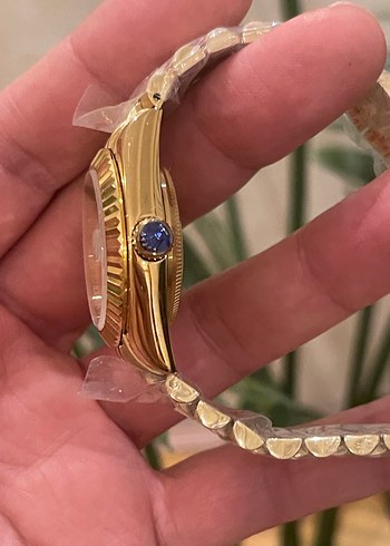 Altın Renkli Klasik Rolex Kadın Saati - Görsel 3