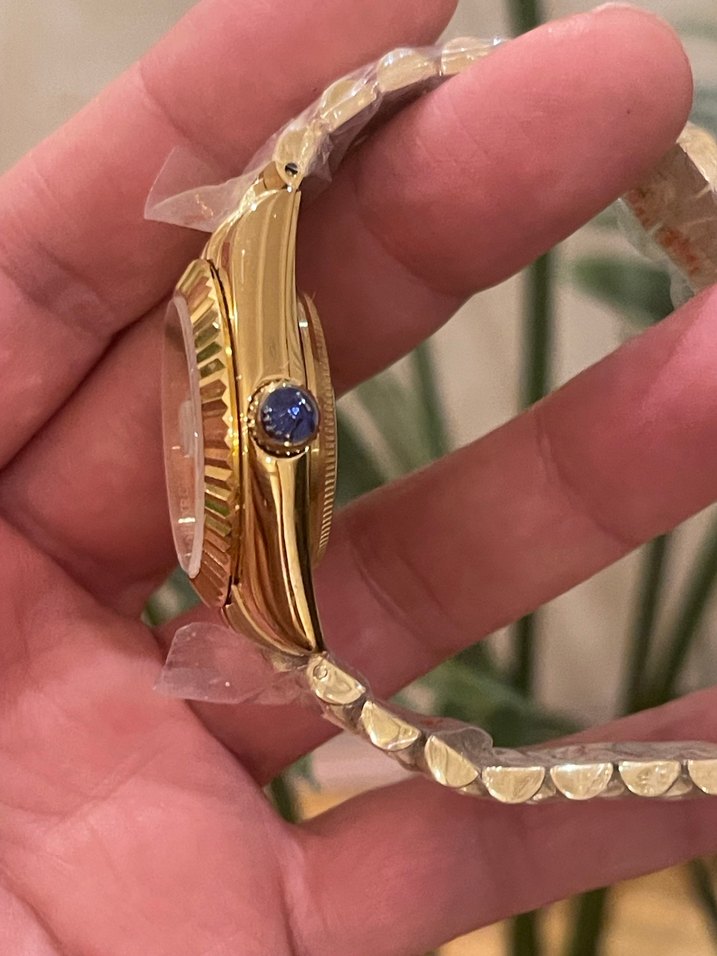 Altın Renkli Klasik Rolex Kadın Saati - Görsel 3