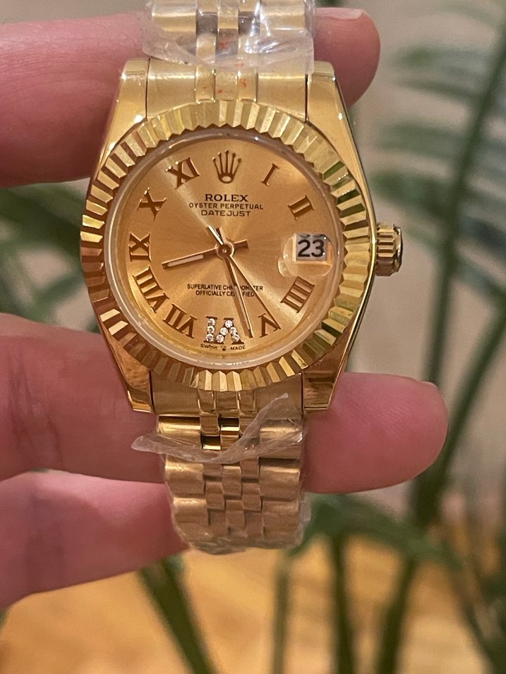 Altın Renkli Klasik Rolex Kadın Saati - Görsel 2