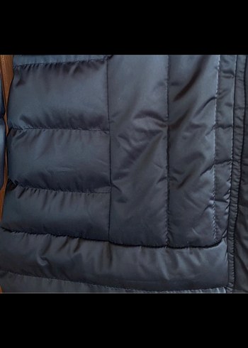 Kadın Lacivert Uzun Kürklü Kış Montu - Görsel 4