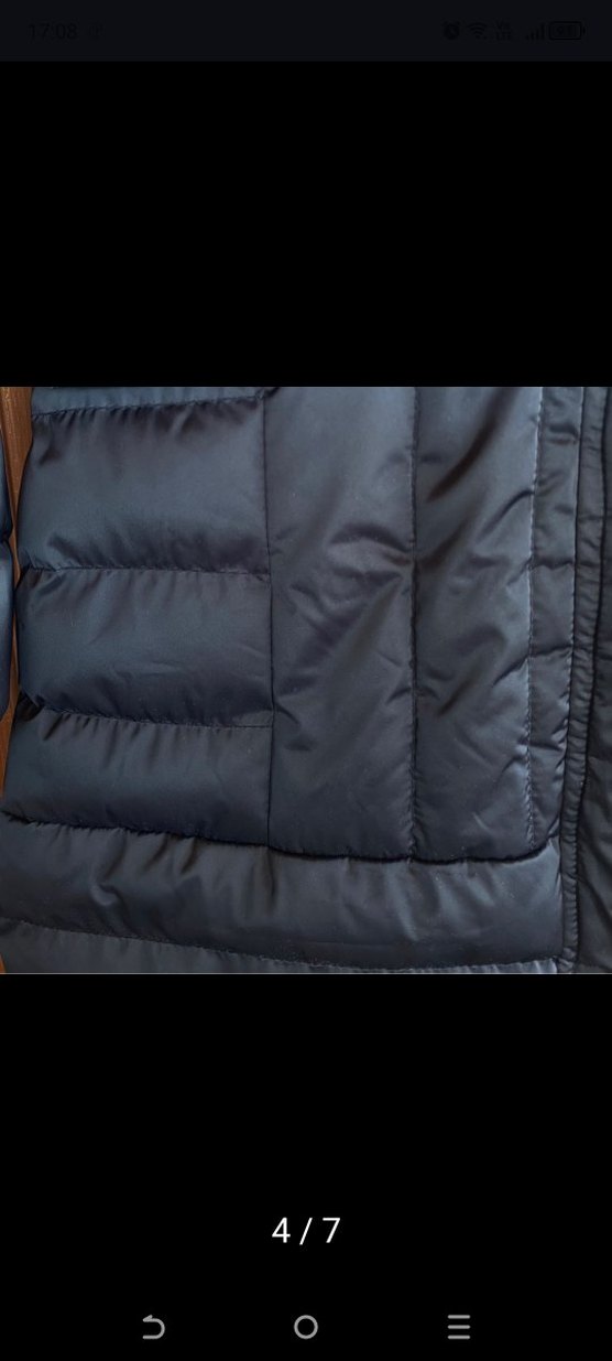 Kadın Lacivert Uzun Kürklü Kış Montu - Görsel 4