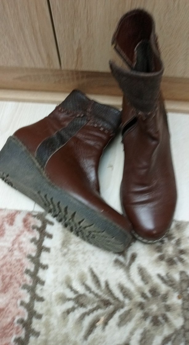 Kahverengi Yılan Desenli Bot - Görsel 2