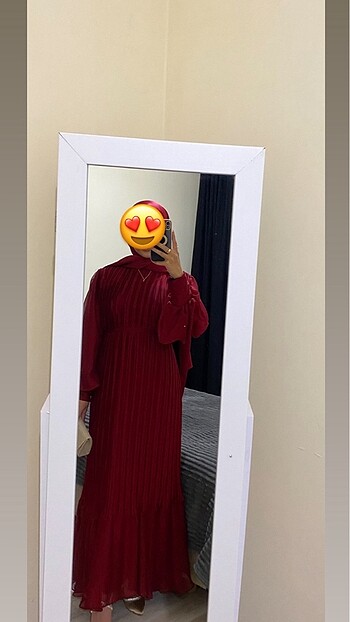 Bordo astarlı abiye 38 beden şalı ve kemeri dahil satılık