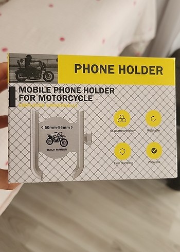 Motosiklet için Ayna tipi Ayarlanabilir Telefon Tutucu