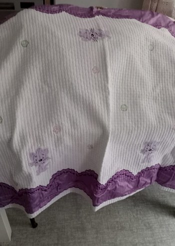 Nakışlı Mor Çocuk Battaniyesi - Görsel 3