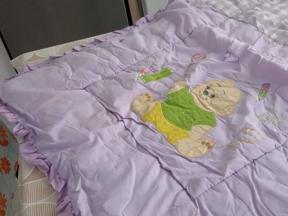 Mor Nakışlı Çocuk Uyku Aksesuarı - Görsel 2