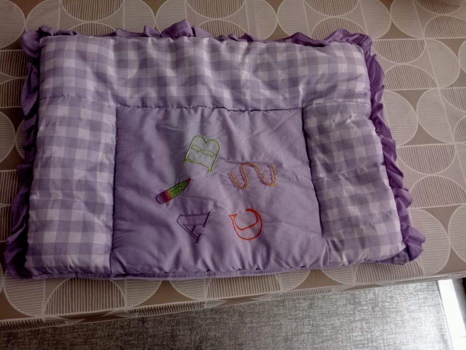 Mor Nakışlı Çocuk Uyku Aksesuarı - Görsel 3