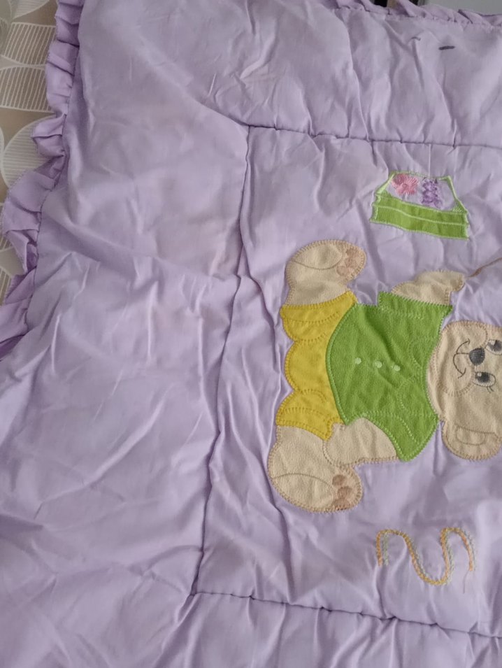 Mor Nakışlı Çocuk Uyku Aksesuarı - Görsel 5