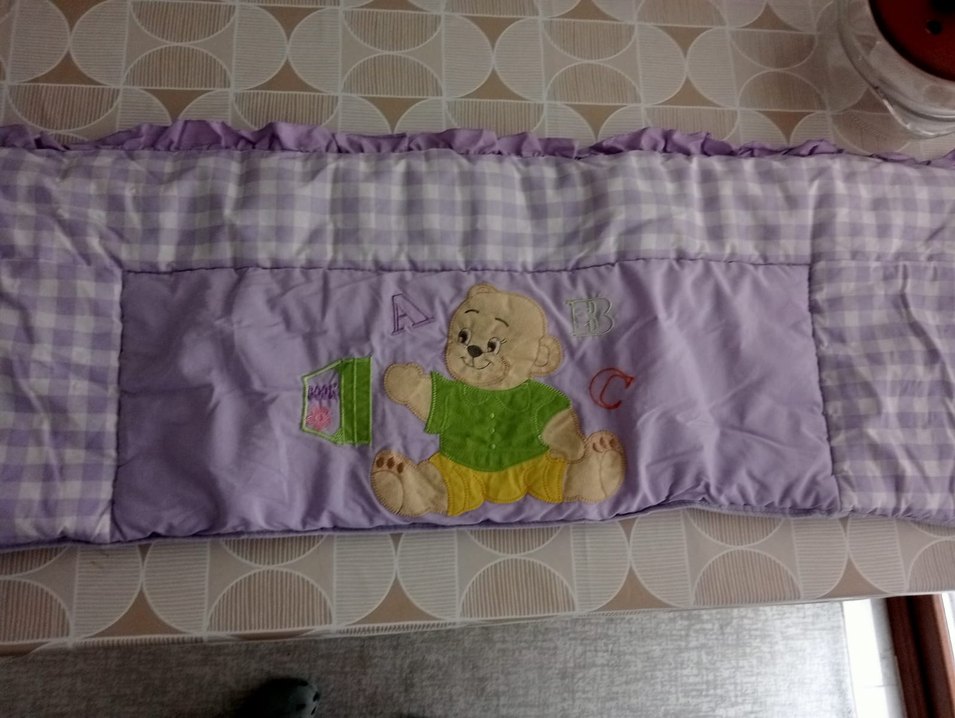 Mor Nakışlı Çocuk Uyku Aksesuarı - Görsel 4