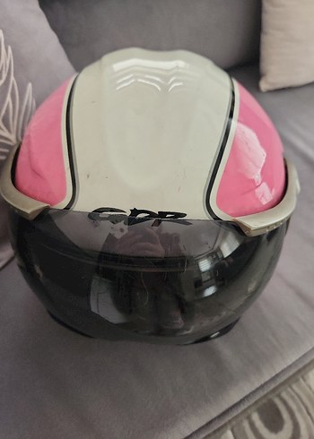 Parlak Pembe Minimalist Motosiklet Kaskı - Görsel 6