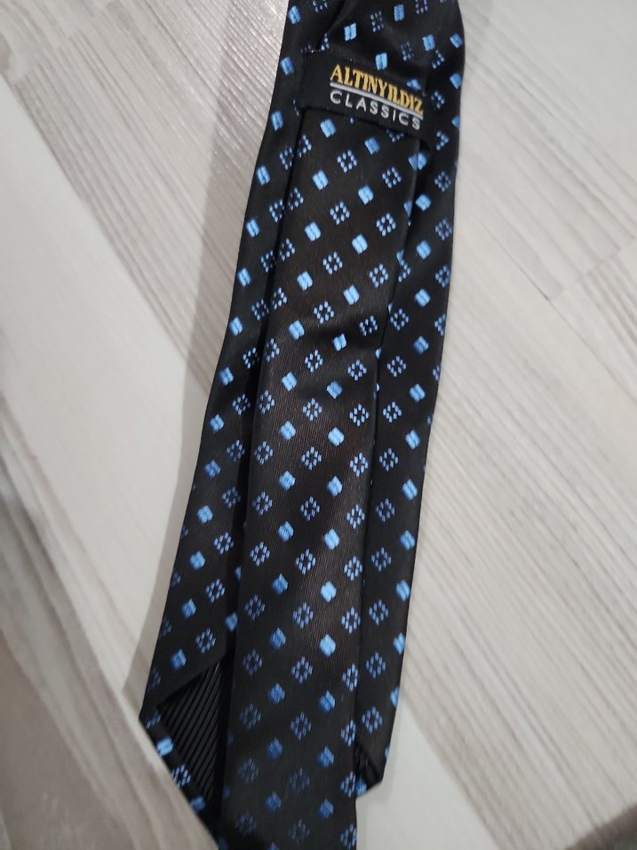Klasik Lacivert Erkek Kravat - Görsel 5