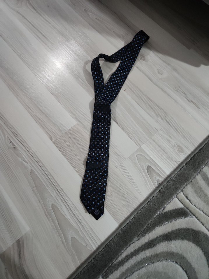 Klasik Lacivert Erkek Kravat - Görsel 3