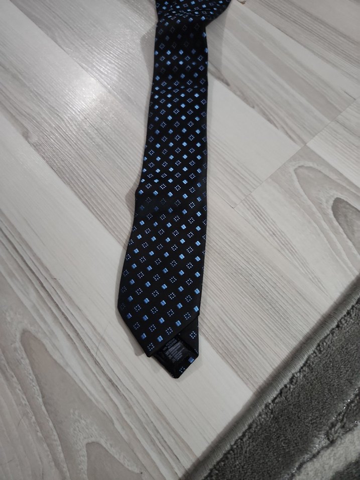 Klasik Lacivert Erkek Kravat - Görsel 4