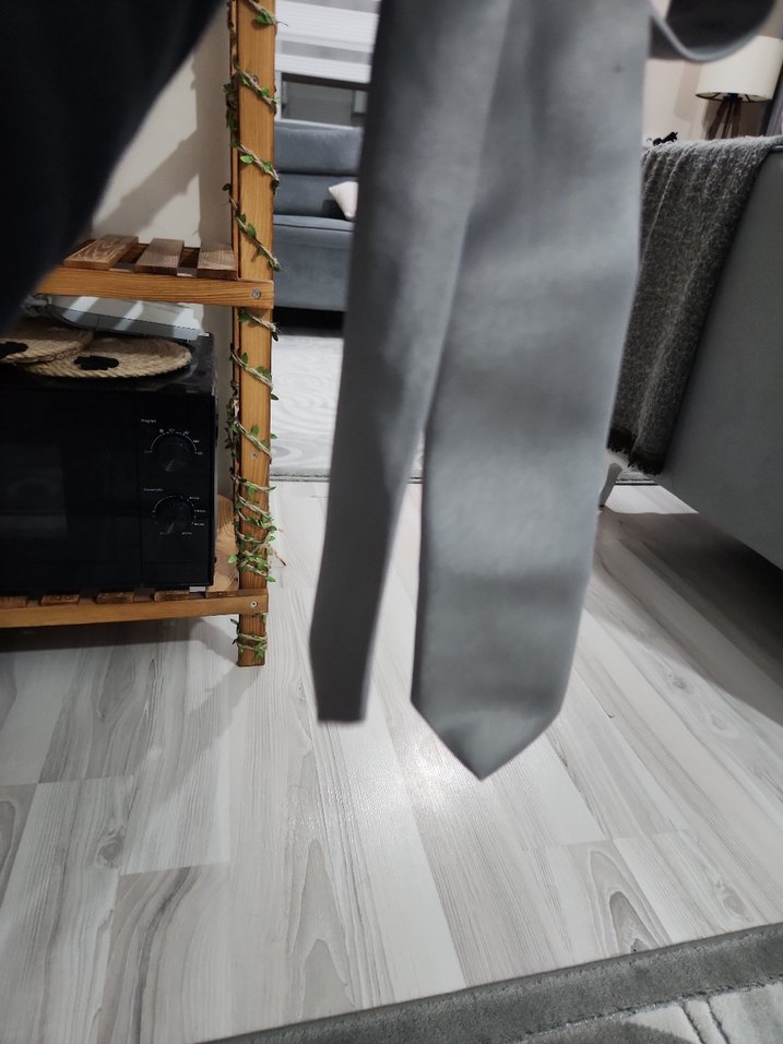 Gri Erkek Kravat - Kamer - Görsel 4