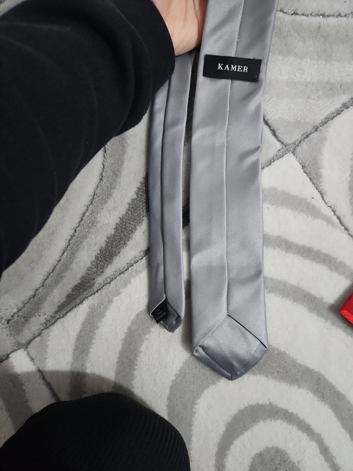 Gri Erkek Kravat - Kamer - Görsel 2