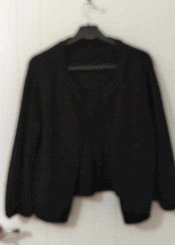 Siyah Kadın  Midi Hırka - Görsel 2