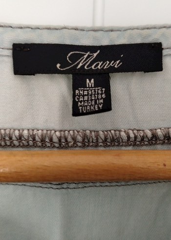 Gri Denim Midi Düğmeli Kolsuz Elbise - Görsel 2