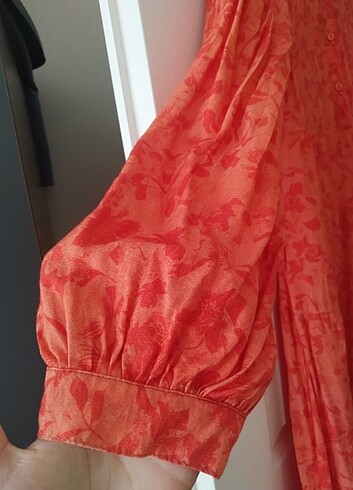 xl Beden turuncu Renk Allday Elbise 