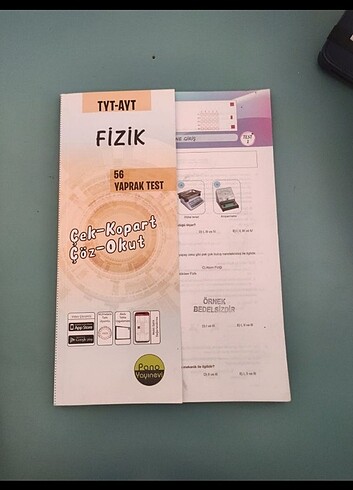 Tyt Ayt fizik çek kopar test
