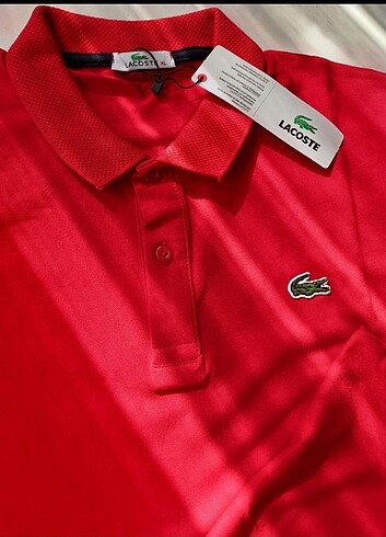Lacoste Polo Yaka Kırmızı 