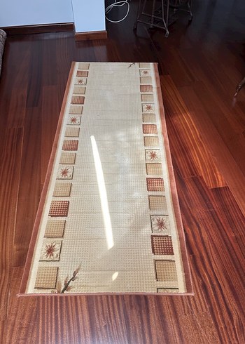 Diğer Bej Kareli Klasik Halı