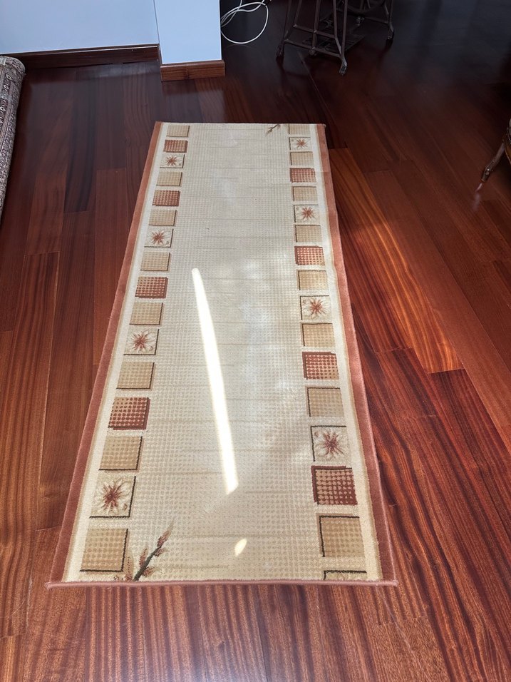 Bej Kareli Klasik Halı - Görsel 2