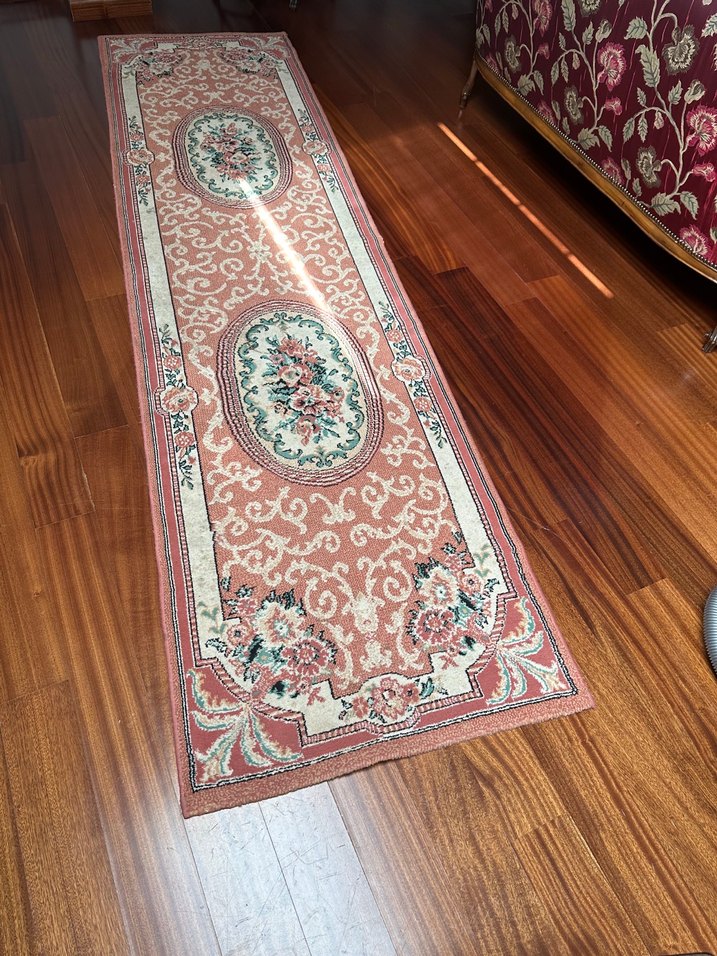 Nakışlı Bordo Pastel Halı - Görsel 2