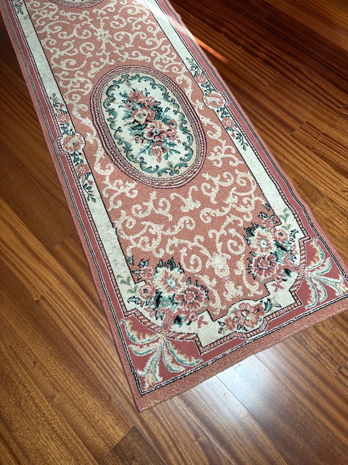 Nakışlı Bordo Pastel Halı - Görsel 3