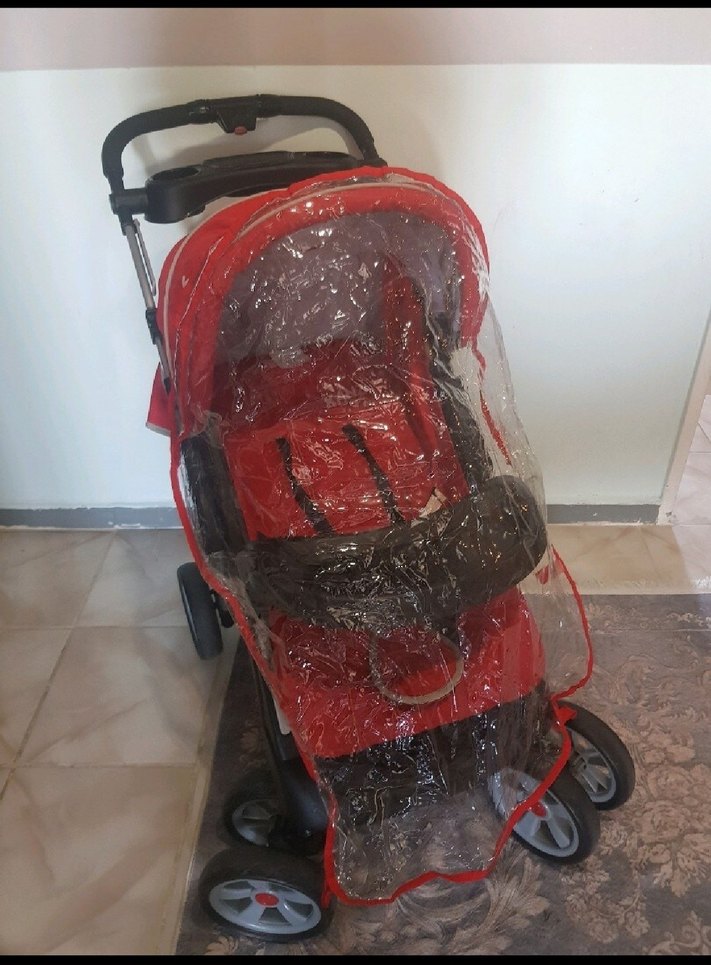 KANZ Kırmızı Bebek Arabası - Görsel 5