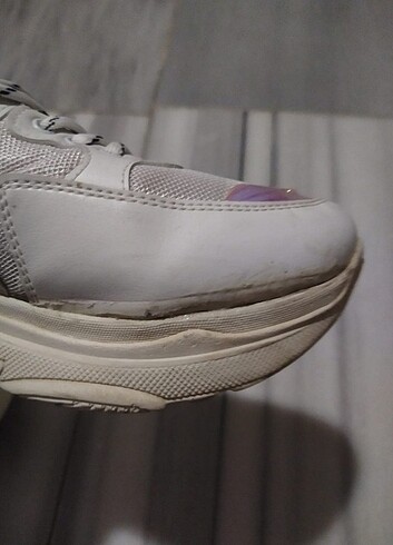 40 Beden beyaz Renk Beyaz ayakkabı kalın taban spor