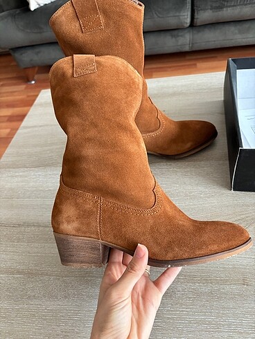 Diğer Süet deri western bot