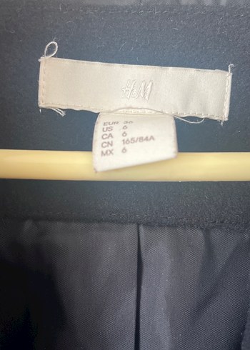H&M Lacivert düğmeli kaban