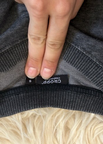 s Beden Gri Baskılı Sweatshirt