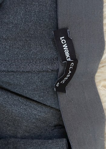 l Beden Gri Kadın Denim Kumaş Pantolon