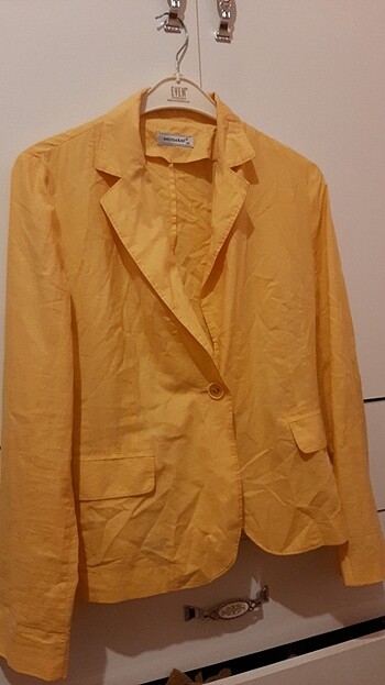 Sarı blazer ceket