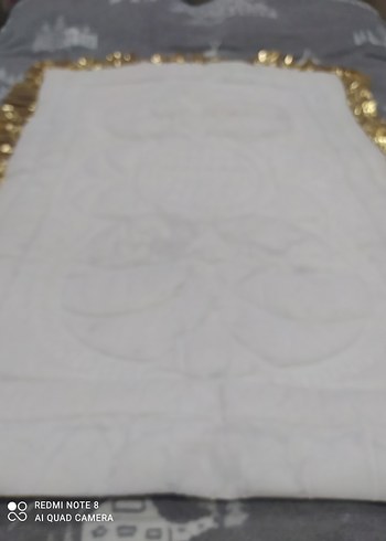 Parlak Altın Nakışlı bebek _çocuk yorgan (pamuklu) - Görsel 4