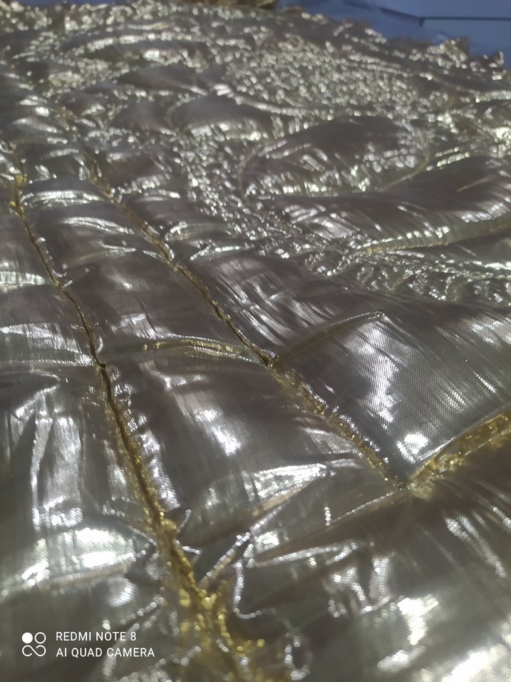 Parlak Altın Nakışlı bebek _çocuk yorgan (pamuklu) - Görsel 3