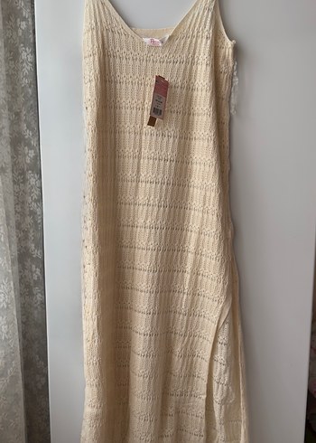 Bej Örgü Kadın deniz elbisesi - Görsel 2