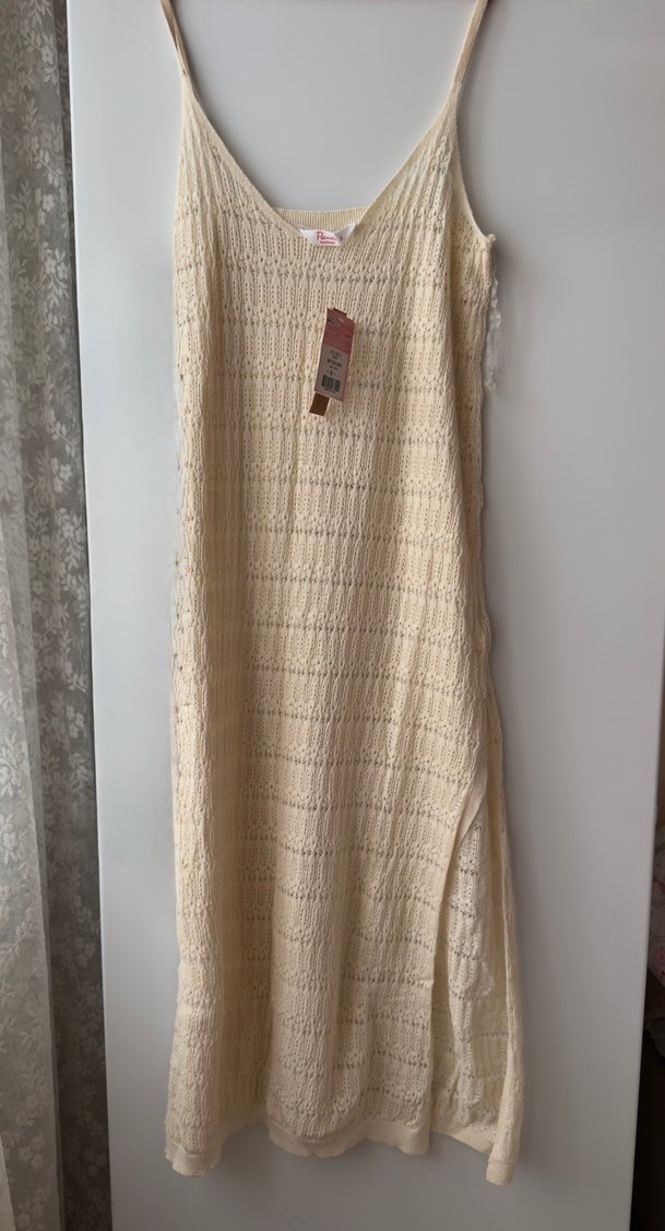 Bej Örgü Kadın deniz elbisesi - Görsel 2