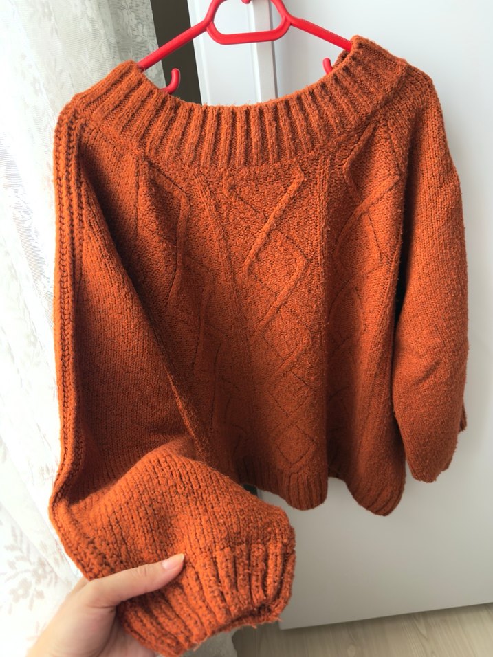 Kiremit rengi kazak - Görsel 3