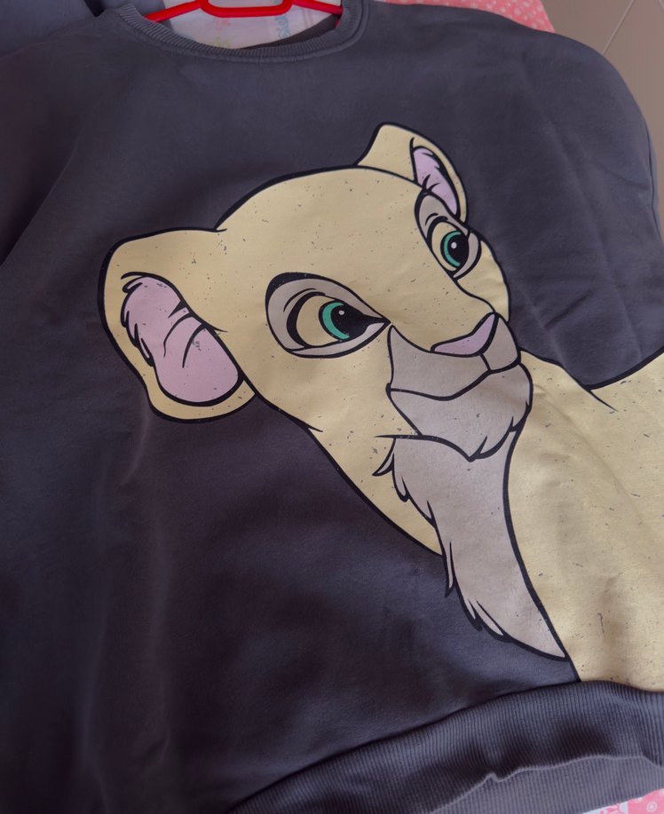 Gri baskılı sweatshirt - Görsel 2