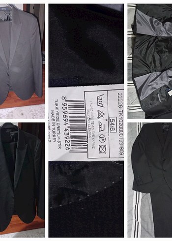 Siyah Regular Fit Erkek Takım Elbise 54/6