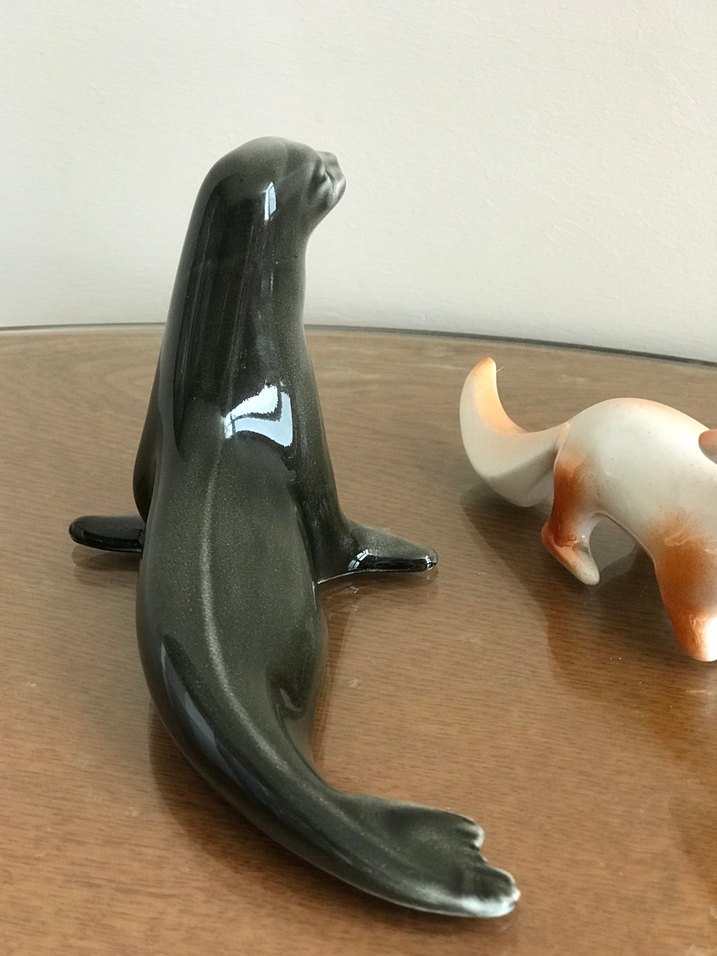 Sümerbank yıldz porselen fok balığı - Görsel 4