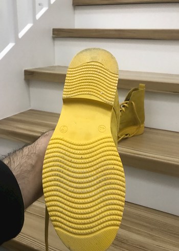 Sarı Süet Kadın Dolgu Topuk Bot - Görsel 3