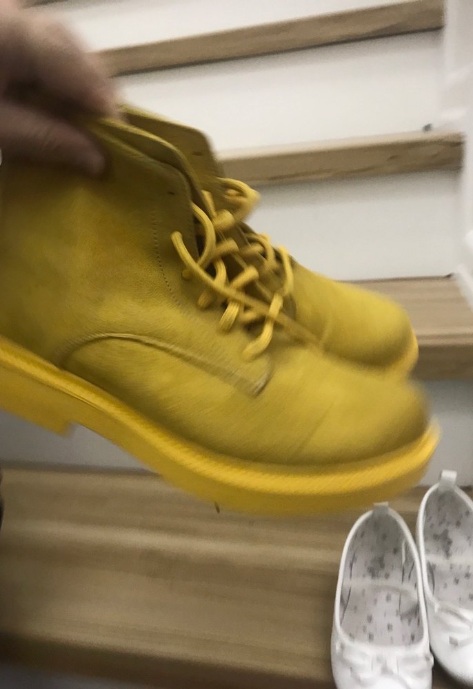 Sarı Süet Kadın Dolgu Topuk Bot - Görsel 5