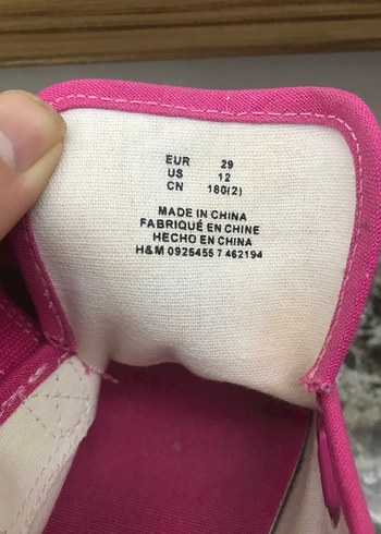 Kız Çocuk Pembe Cırtcırtlı Spor Ayakkabı - Görsel 8