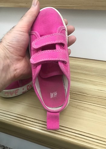 Kız Çocuk Pembe Cırtcırtlı Spor Ayakkabı - Görsel 3