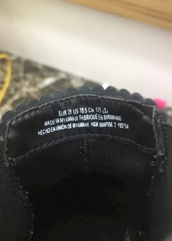 H&M Siyah Süet Dolgu Topuklu Çocuk bot - Görsel 6